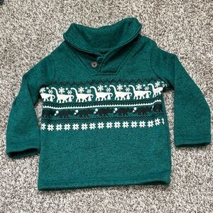 Cozy Boys Christmas Dinosaur Sweater 12m 🦕
